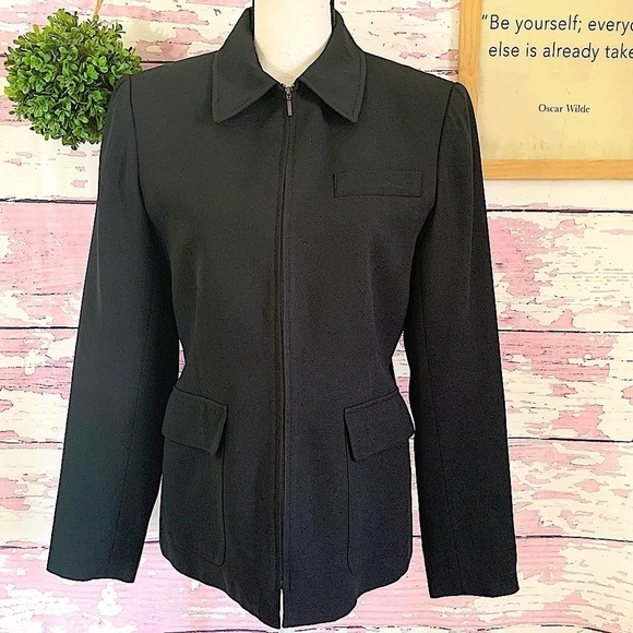 EVAN PICONE Women’s Black Full Zipper Jacket 4 - Picture 1 of 6